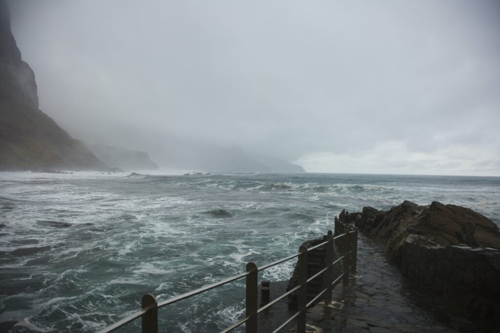 Cloudy day at seaside